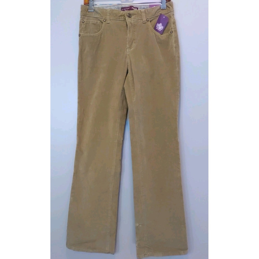 Izod Women‎ Corduroy Cognac Brown Just Right Boot cut Pants Size 4